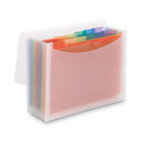 Smead ColorVue Expanding File, 13 Sections, Letter Size, Clear/Assorted Colors (70723)