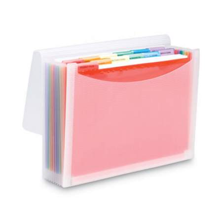 Smead ColorVue Expanding File, 13 Sections, Letter Size, Clear/Assorted Colors (70723)