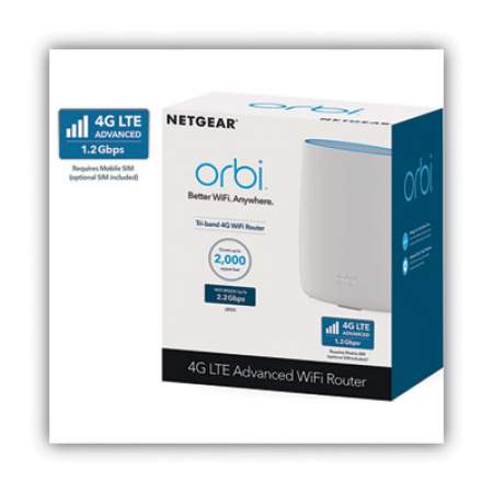 NETGEAR LBR20100NAS Orbi AC2200 4G LTE Advanced Tri-Band Wi-Fi Router