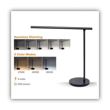 Bostitch Folding LED Desk and Table Lamp, Black (VLED1826BLK)