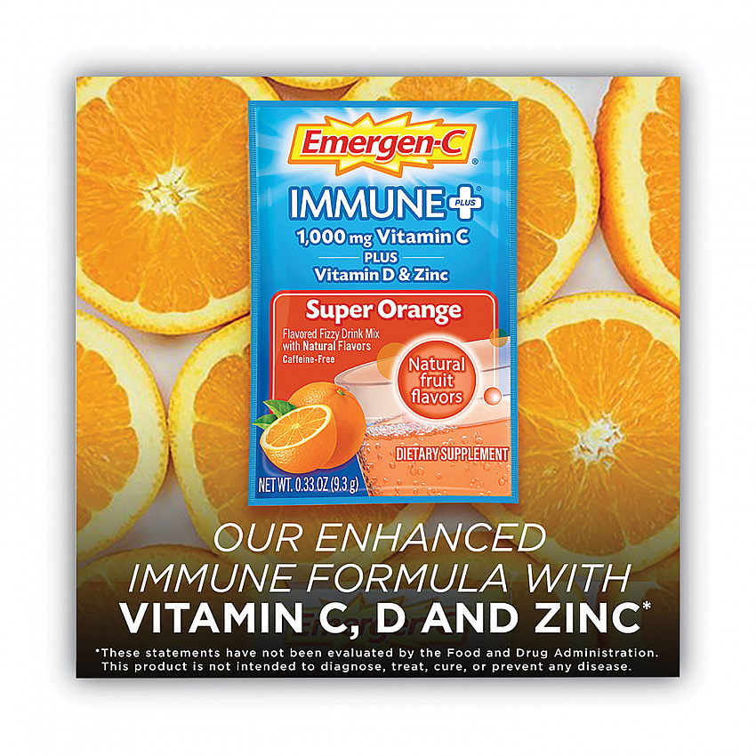Immune+ Formula, 0.33 oz, Super Orange, 30 Packets (F85898100042)