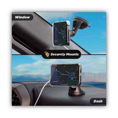 Scosche MagicMount MSC Window/Dash Car Phone Holder Mount Kit, for iPhone 12, Black (MSHWDPD20SP)
