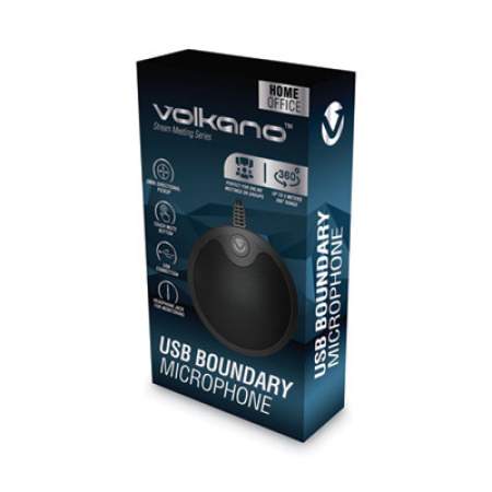Volkano Stream Meeting Series Boundary Microphone, Black (VK6513BK)