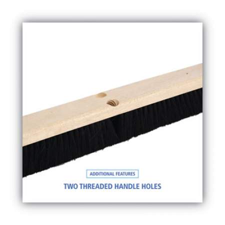 Boardwalk Floor Brush Head, 2.5" Black Tampico Fiber Bristles, 24" Brush (20224)