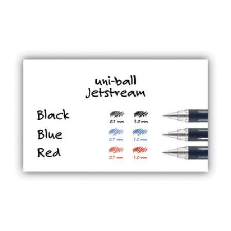 uni-ball JETSTREAM STICK BALLPOINT PEN, BOLD 1 MM, RED INK, BLACK BARREL (33923)