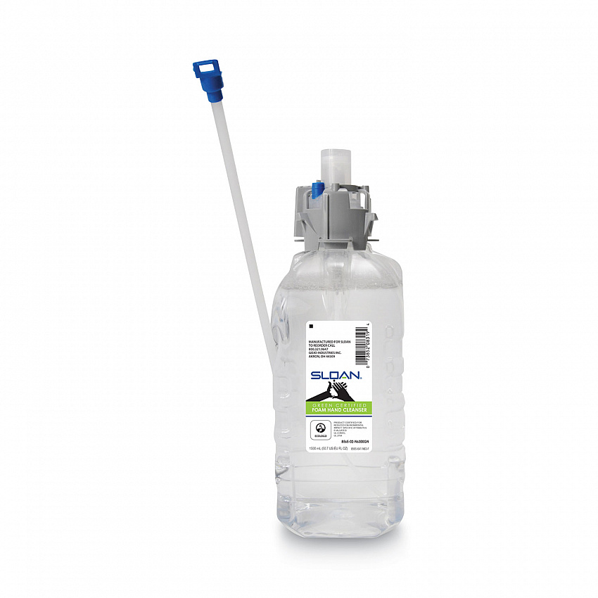 SLOAN Green Certified Foam Hand Cleanser Refill, Fragrance-Free, 1,500 mL, 4/Carton (856504N6300)