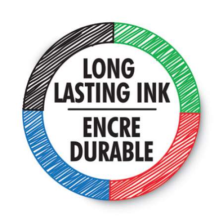 BIC 4-Color Multi-Color Ballpoint Pen, Retractable, Medium 1 mm, Black/Blue/Green/Red Ink, Blue Barrel, 3/Pack (MMP31)