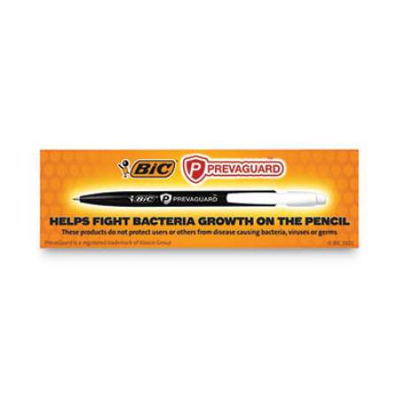 BIC PrevaGuard Media Clic Mechanical Pencils, 0.7 mm, HB (#2), Black Lead, 6 Black Barrel/6 Blue Barrel, Dozen (MPCMA11)