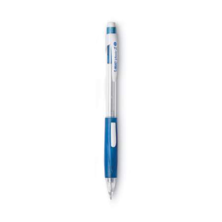 BIC Velocity Side Clic Pencil, 0.5 mm, HB (#2), Black Lead, Assorted Barrel Colors, Dozen (MPFSC11BK)