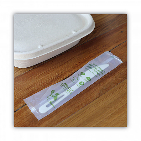 TPLA Wrapped Cutlery, Knife, Plastic, Light Beige, 750/Carton (KNPSI)