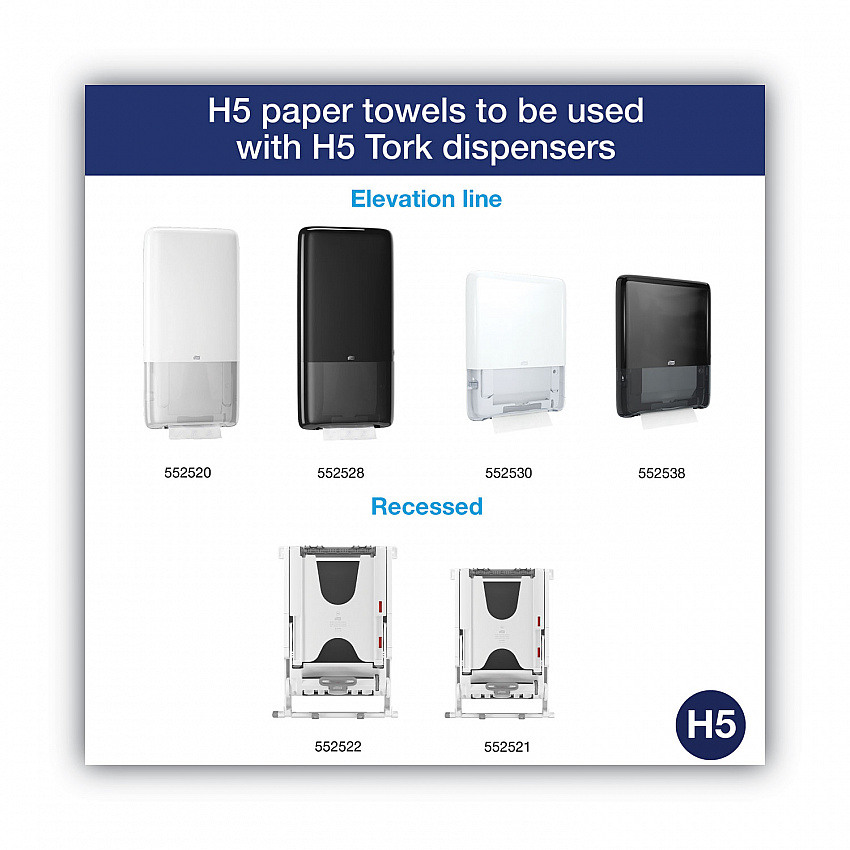 PeakServe Continuous Hand Towel, 1-Ply, 7.91 x 8.85, White, 270 Wipes/Pack, 12 Packs/Carton (105066)