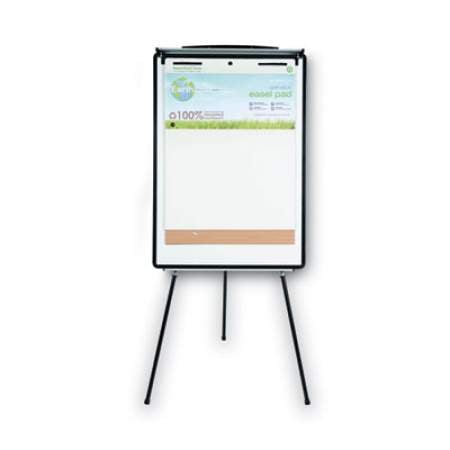 MasterVision Magnetic Gold Ultra Dry Erase Tripod Easel W/ Ext Arms, 32" to 72", Black/Silver (EA23062119)