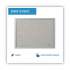 MasterVision Designer Fabric Bulletin Board, 24X18, Gray Fabric/Gray Frame (FB0470608)