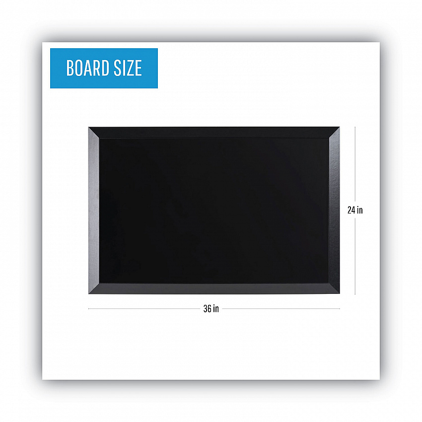 Kamashi Wet-Erase Board, Black 34" x 22" Surface, Black 36" x 24" Frame (MM07151620)