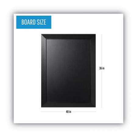 MasterVision Kamashi Chalk Board, 36 x 24, Black Frame (PM07151620)