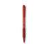 BIC Soft Feel Ballpoint Pen, Retractable, Medium 1 mm, Red Ink, Red Barrel, Dozen (SCSM11RD)