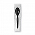 Grab N Go Wrapped Cutlery, Spoon, Plastic, Black, 90/Box, 6 Boxes/Carton (TM5W540)