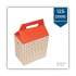 Dixie Take-Out Barn One-Piece Paperboard Food Box, Basket-Weave Plaid Theme, 8 x 5 x 8, Red/White, 125/Carton (H2RP)
