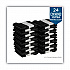 SmartStock Plastic Cutlery Refill, Series-O, Mediumweight Spoon, Black, 40/Pack, 24 Packs/Carton (SSS51)