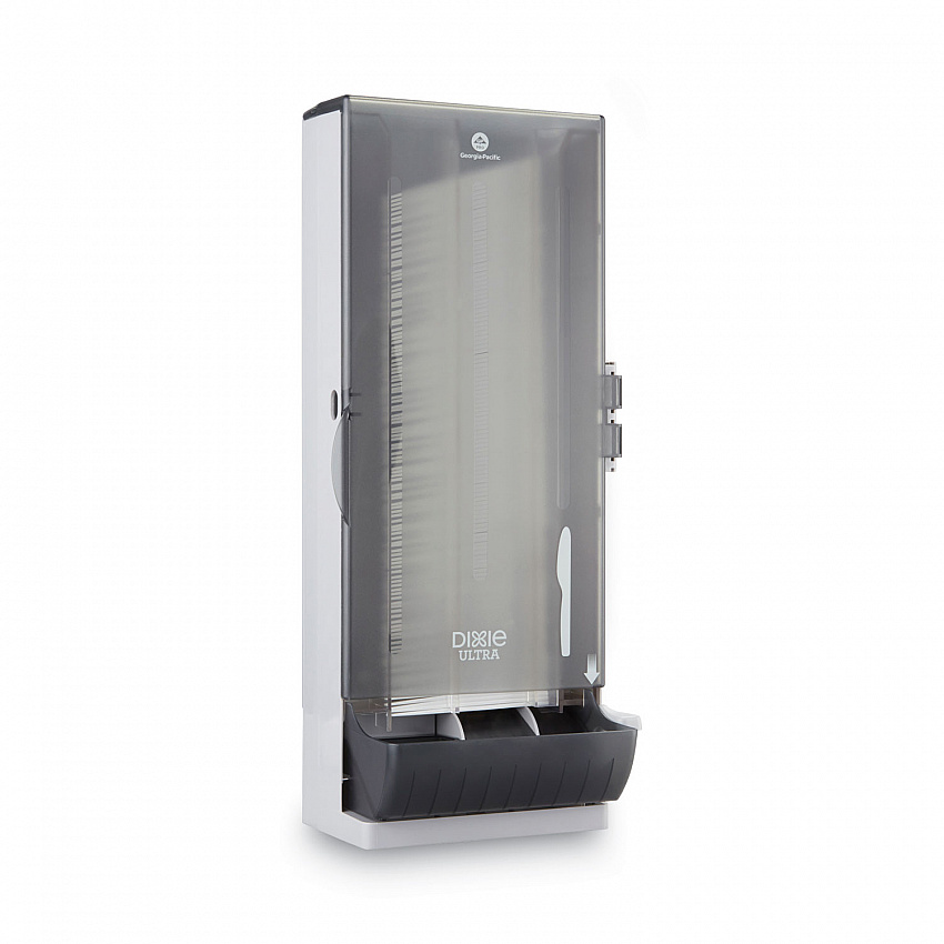 SmartStock Dining Utensil Dispenser, Holds 120 Knives, 10 x 8.78 x 24.75, Smoke (SSKPD120)