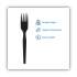 Dixie SmartStock Plastic Cutlery Refill, Forks, 6.5", Series-O Mediumweight, Black, 40/Pack, 24 Packs/Carton (SSF51)