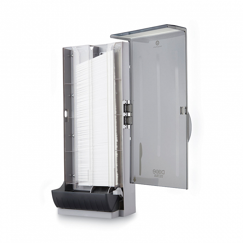SmartStock Dining Utensil Dispenser, Holds 120 Knives, 10 x 8.78 x 24.75, Smoke (SSKPD120)