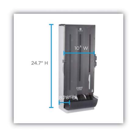 Dixie SmartStock Utensil Dispenser, Knife, 10 x 8.75 x 24.75, Translucent Gray (SSKD120)
