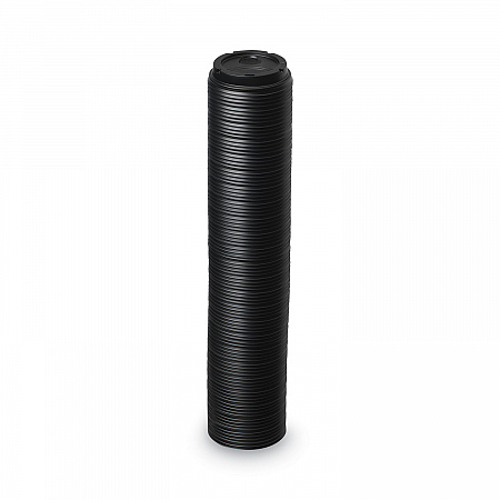 Drink-Thru Lids, Fits 10 oz to 20 oz Hot Cups, Plastic, Black, 1,000/Carton (D9542B)