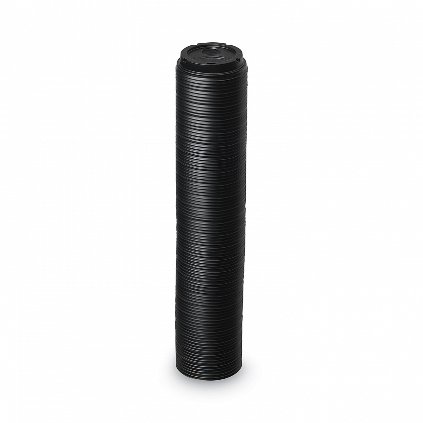 Drink-Thru Lids, Fits 10 oz to 20 oz Hot Cups, Plastic, Black, 1,000/Carton (D9542B)