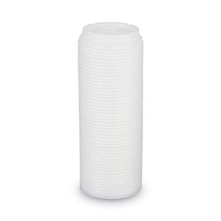 Dixie Dome Drink-Thru Lids, Fits 10 oz to 16 oz PerfecTouch; 12 oz to 20 oz WiseSize Cup, White, 50/Pack (9542500DXPK)
