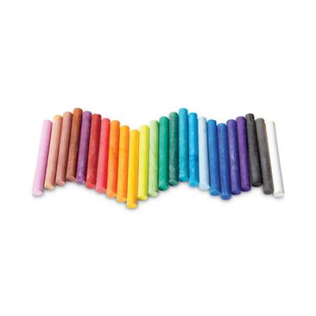Crayola Colored Drawing Chalk, Six Each of 24 Assorted Colors, 144 Sticks/Set (510400)