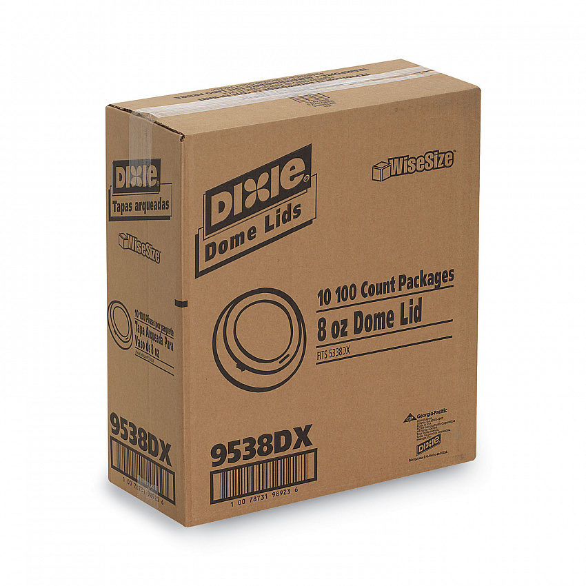 Drink-Thru Lid, Fits 8 oz Hot Cups, Plastic, White, 1,000/Carton (9538DX)
