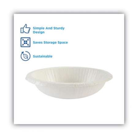 Dixie Paper Dinnerware, Plates, White, 8.5" dia, 125/Pack, 4/Carton (DBP09WCT)