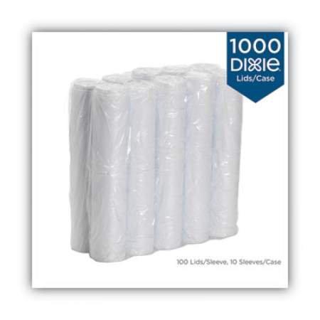 Dixie Dome Drink-Thru Lids, Fits 10 oz to 16 oz Paper Hot Cups, White, 1,000/Carton (D9542)