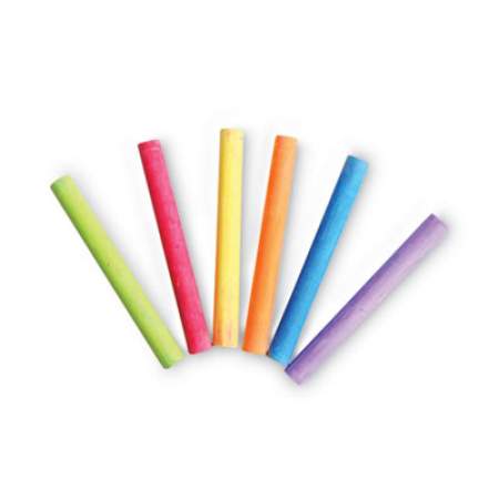 Crayola Chalk, 6 Assorted Colors, 12 Sticks/Box (510816)