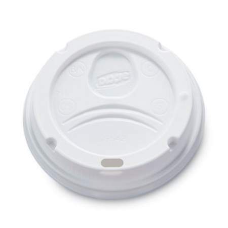 Dixie White Dome Lid Fits 10 oz to 16 oz Perfectouch Cups, 12 oz to 20 oz Hot Cups, WiseSize, 500/Carton (9542500DXCT)