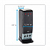SmartStock Tri-Tower Dispenser, Holds Forks/Knives/Spoons, 13.16 x 16.07 x 31.03, Black/Gray (DUSSTDSP3)