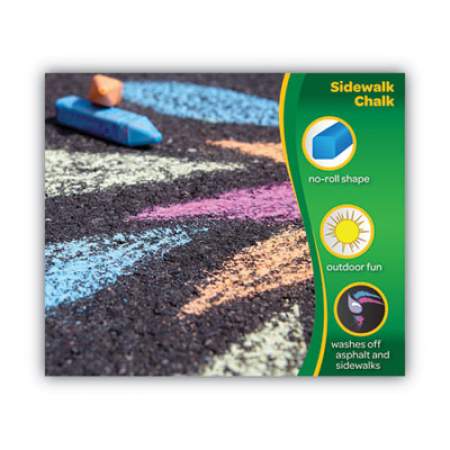 Crayola Washable Sidewalk Chalk, 48 Assorted Bright Colors, 48 Sticks/Set (512048)
