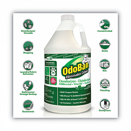Concentrated Odor Eliminator, Eucalyptus, 1 gal Bottle, 4/Carton (911062G4)