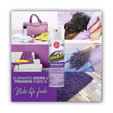 OdoBan Odor Eliminator and Disinfectant, Lavender, 14.6 oz (91010114AEA)