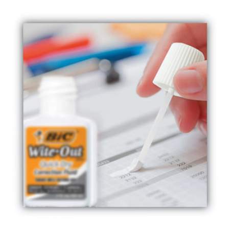 BIC Wite-Out Quick Dry Correction Fluid, 20 mL Bottle, White, 1/Dozen (WOFQD12WE)