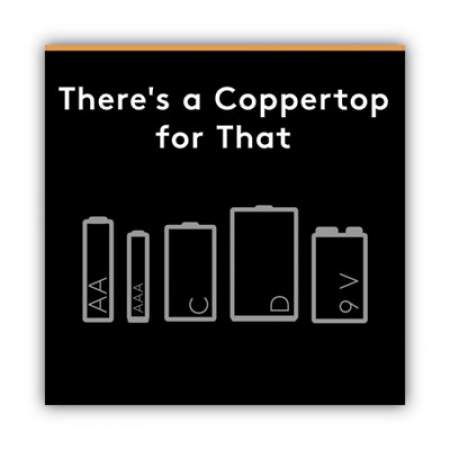 Duracell CopperTop Alkaline D Batteries, 4/Pack (MN1300R4Z)