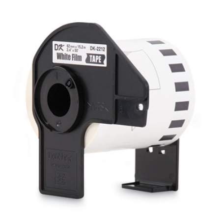 Brother Continuous Film Label Tape, 2.4" x 50 ft Roll, White (DK2212)