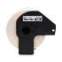 Brother Continuous Length Shipping Label Tape for QL-1050, 4" x 100 ft Roll, White (DK2243)