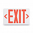 LED Exit Sign, Polycarbonate, 12.25 x 2.5 x 8.75, White (07230)