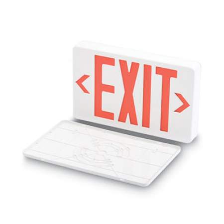 Tatco LED Exit Sign, Polycarbonate, 12 1/4" x 2 1/2" x 8 3/4", White (07230)