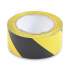 Tatco Hazard Marking Aisle Tape, 2" x 108 ft, Black/Yellow (14711)