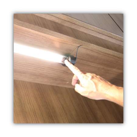 Alera Under Cabinet LED Strip Lamp, 24"w x 2"d x 2.88"h, Black (LEDUC24B)
