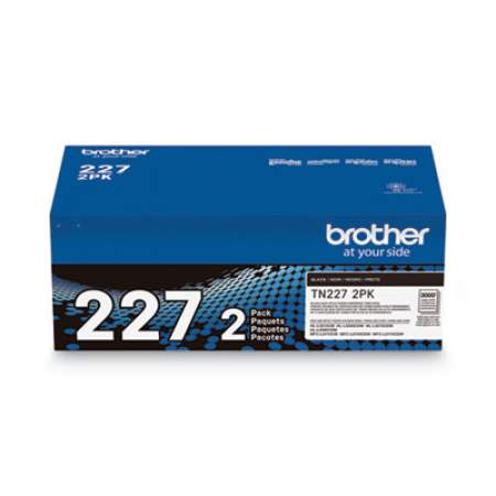 Brother TN2272PK High-Yield Toner, 3,000 Page-Yield, Black, 2/Pack