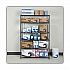 NSF Certified 6-Shelf Wire Shelving Kit, 48w x 18d x 72h, Black Anthracite (SW664818BA)